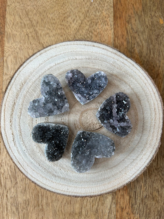Amethyst-Herzen