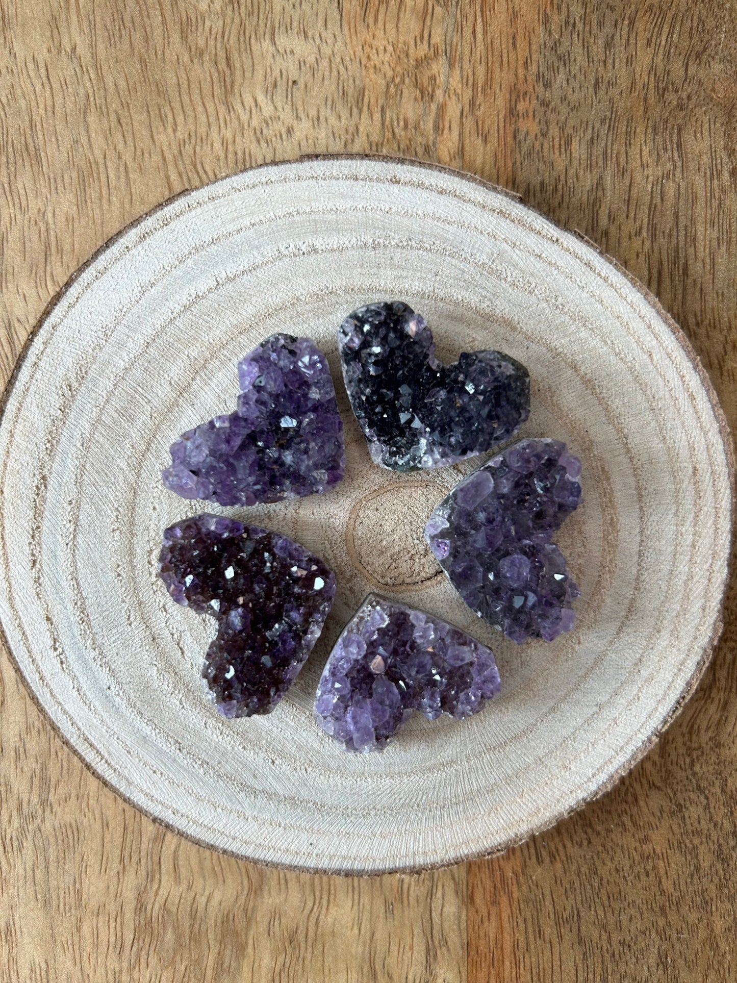 Amethyst-Herzen