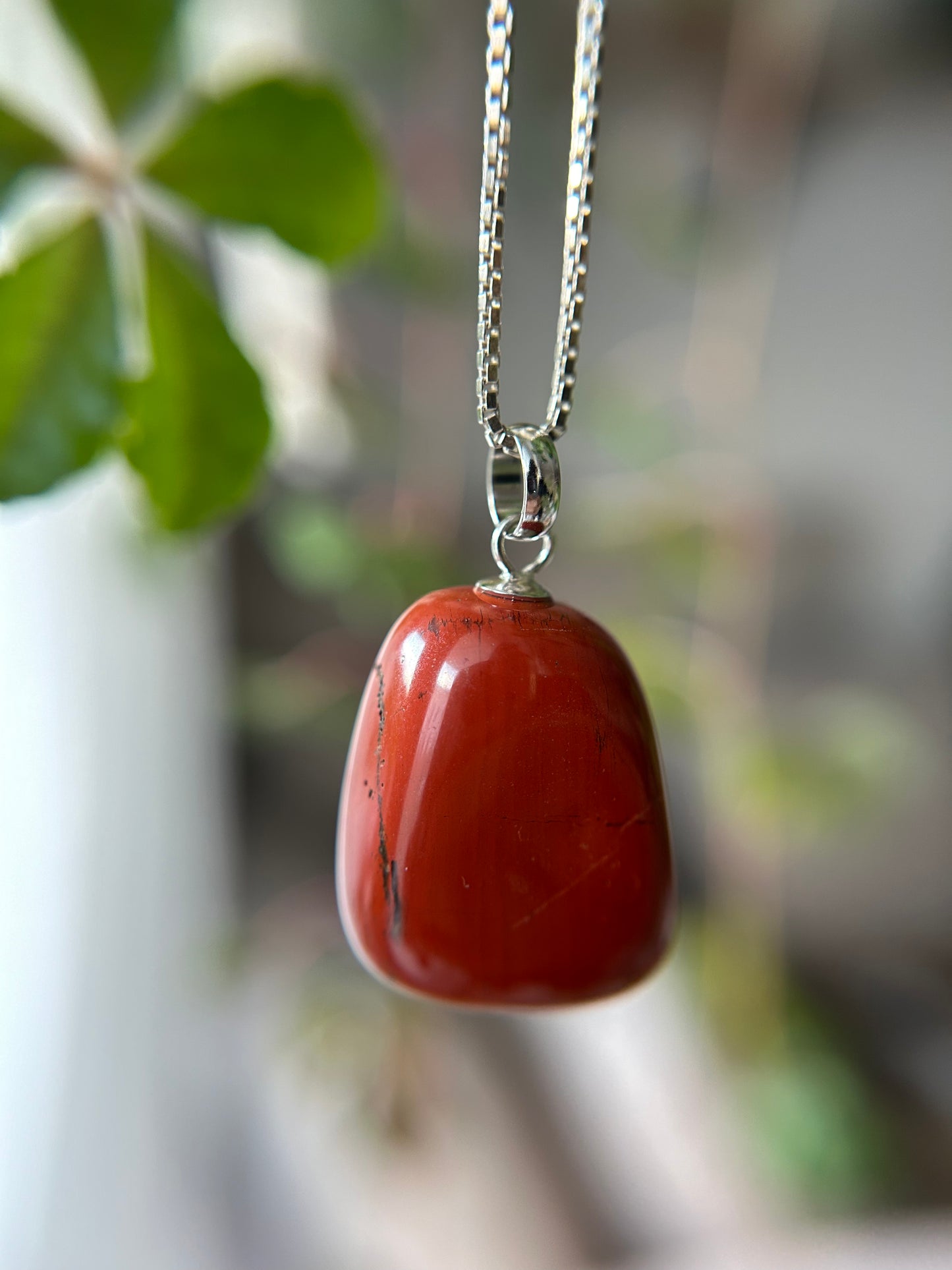 Kettenanhänger Roter Jaspis
