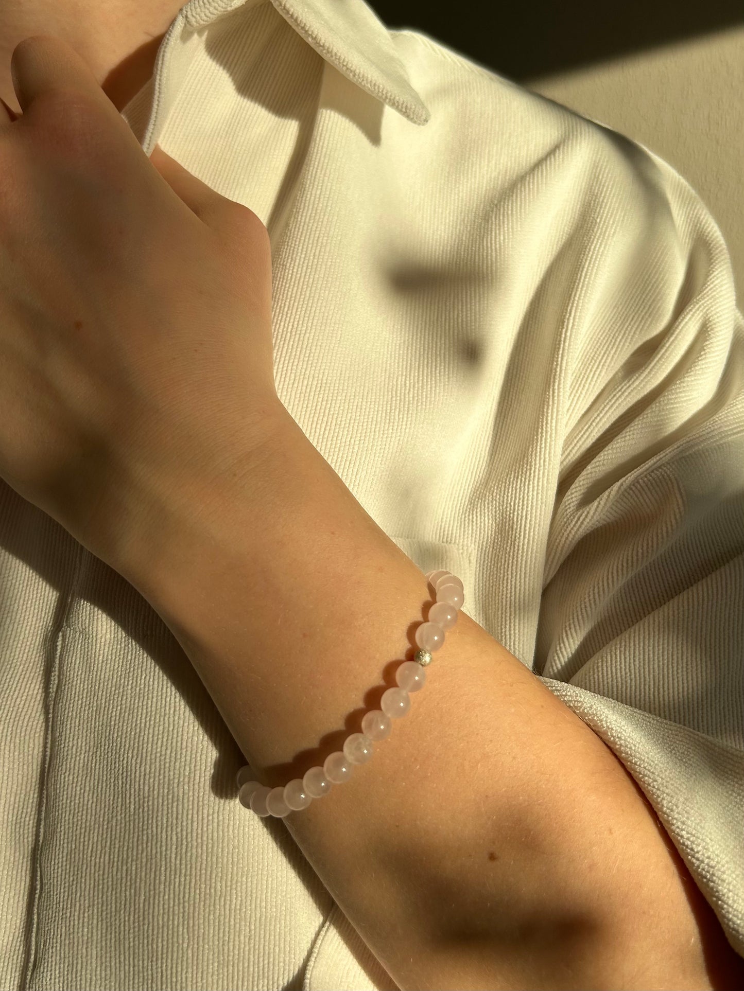 Rosenquarz Armband