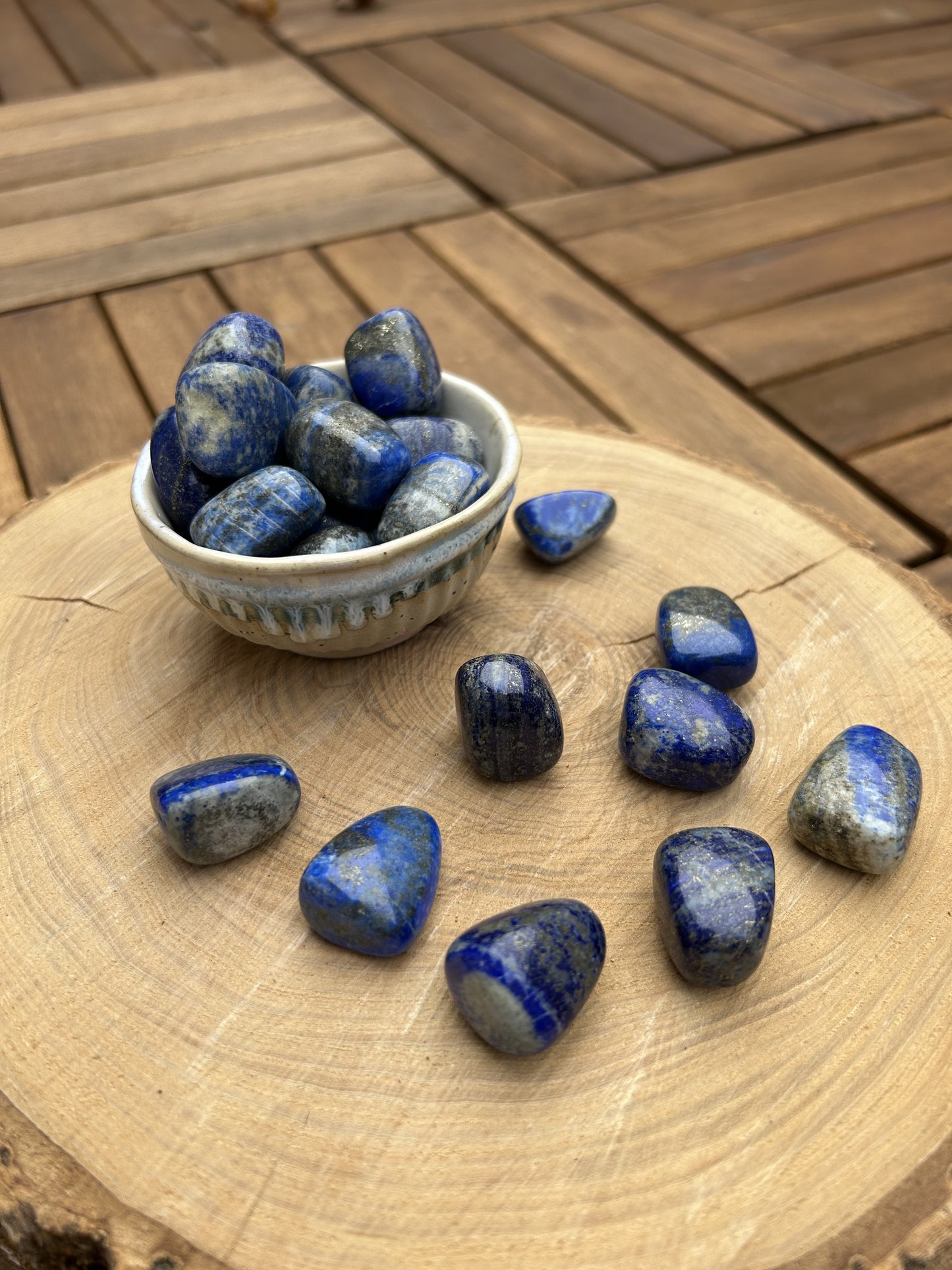 Lapislazuli Trommelstein