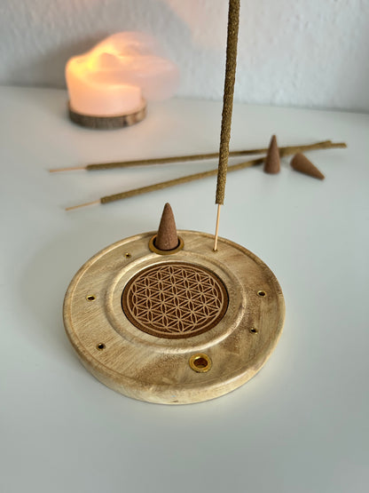 Räucherhalter Blume des Lebens